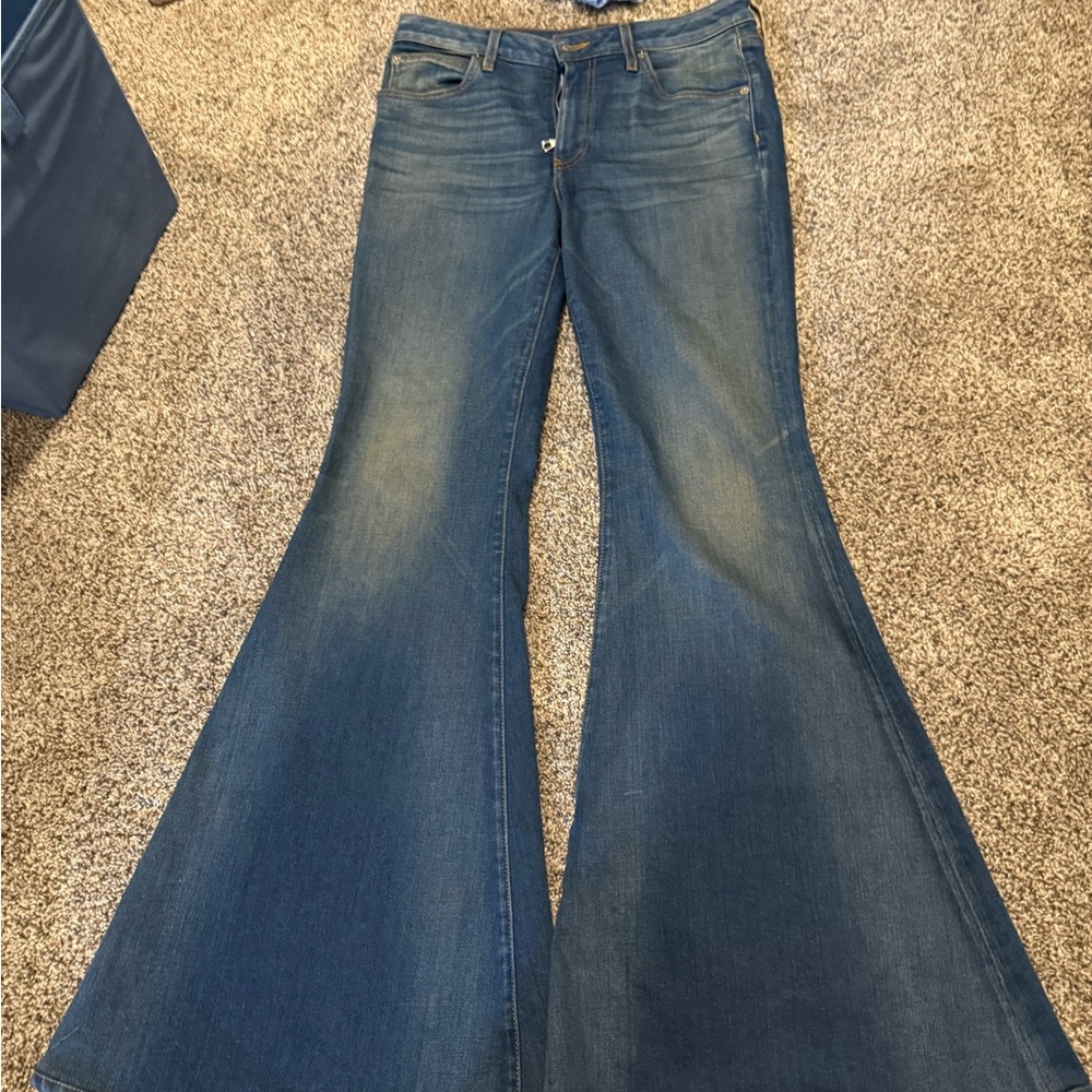 Stylish Blue Flare Jeans for Women